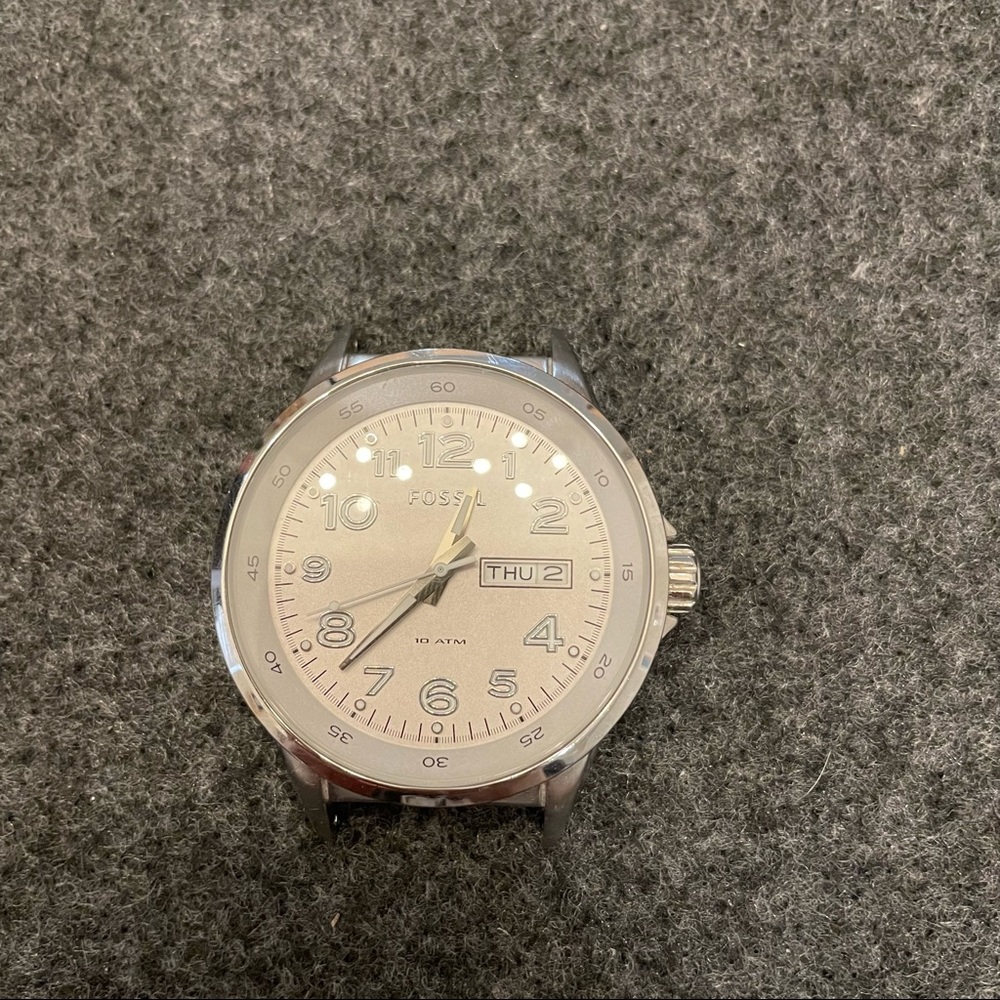Fossil Silver Watch Face